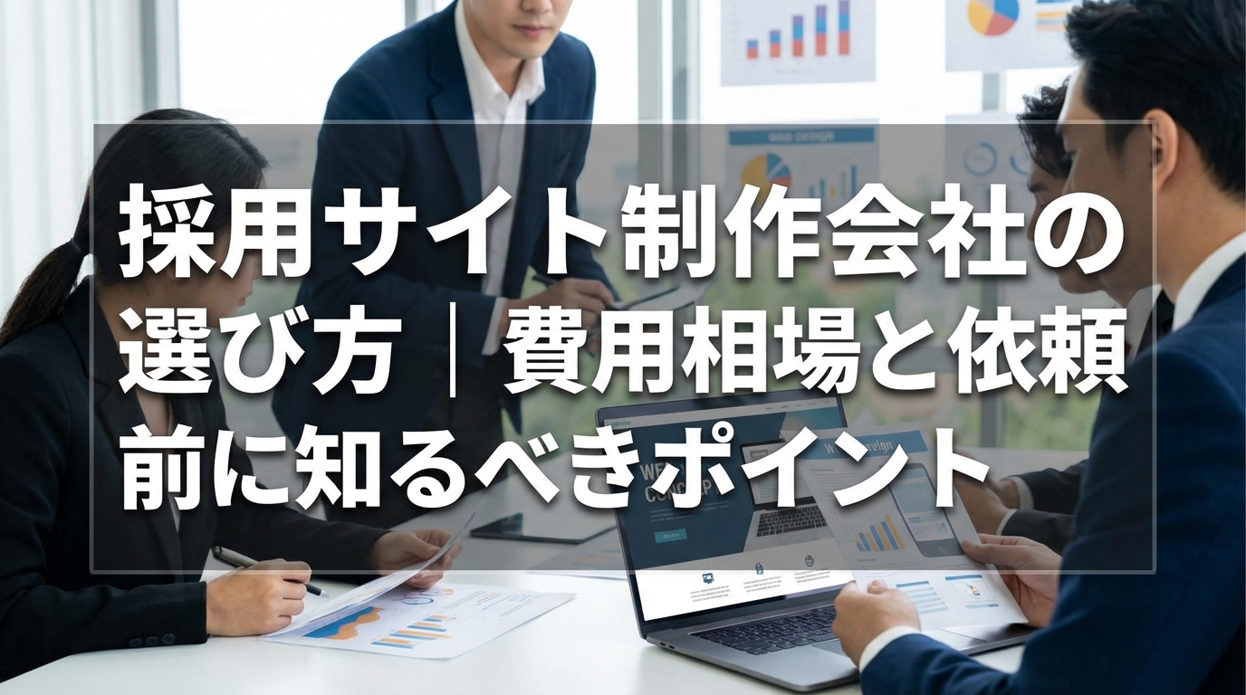 採用サイト制作会社の選び方